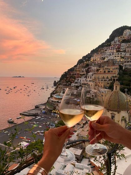 A toast over Positano